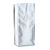 Bolsa de café con válvula, plata 375 x 140 mm