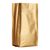 Bolsa de café con válvula, dorada 245 x 100 mm