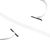 Goma elástica plana con 2 clavijas blanco  | 230 mm
