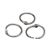 Anillas para encuadernar metal 19 mm  | plata 