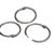 Anillas para encuadernar metal 25 mm  | plata 