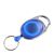 Llavero extensible con anilla azul|transparente 