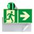 Señal Salida de emergencia, fotoluminiscente, plástico, ISO 7010 derecha