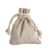 Bolsitas con aspecto de lino, lado estrecho abierto, color natural, paquete con 10 uds., 80 x 100 mm