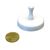 Imanes con mango, blancos 40 mm