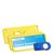 Tarjetas identificativas TEAM magnéticas 75 x 27 mm  | amarillo 