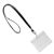 Porta tarjetas identificativas con lanyard  negro  | A7  | formato apaisado 