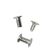 Tornillos para encuadernar con cabezal de inserción a presión, niquelados 15 mm