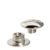Tornillos para encuadernar, niquelados 10 mm | casquillo liso, Tornillos ranurados 