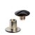 Tornillos para encuadernar, niquelados, cabeza barnizada en negro 7 mm