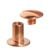 Tornillos para encuadernar, cobreados 10 mm