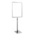 Marcos para póster con base y soporte (set) A3 gris  | Superficie de base: negro  | Barra ajustable de aluminio de 350 a 550 mm 