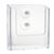 Portafolletos de pared con ventosas, poliestireno, transparente PTJ1, 1 x A5