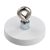 Imanes revestidos de goma con ojal 31 mm | blanco 