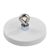 Imanes revestidos de goma con ojal 43 mm | blanco 
