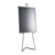 Caballete portátil de aluminio con marco abatible blanco  | 1500 mm | A1 594 x 841 mm 