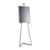 Caballete portátil de aluminio con marco abatible blanco  | 1500 mm | A2 420 x 594 mm 