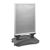 Caballete publicitario A1 STORM-STOP Pro con base rellenable, a prueba de viento, impermeable plata 