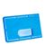 Fundas para tarjetas de crédito plástico duro con ranura pulgar azul  | ranura pulgar 