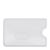Fundas para tarjetas de crédito con troquelado de agujero oblongo, transparente transparente 