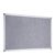 Tablero de fieltro con marco de aluminio, 60 x 90 cm gris 