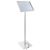 Expositor informativo LED A3 con marco abatible plata 