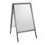 Caballete publicitario A1 Outdoor SOLID-STOP 25 mm | En inglete  | negro 