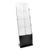 Expositor folletos plegable DENVER 8 x A4 con bolsa, negro 8 compartimentos  | negro 