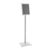 Expositor informativo PREMIUM A4 con marco abatible plata 