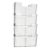 Portafolletos de pared, poliestireno, incl. separadores, transparente PTXK formato horizontal | A4 + A5