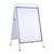 Caballete publicitario de acero A1 STEEL-STOP sin cartel superior  | blanco 
