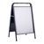 Caballete publicitario de acero A2 STEEL-STOP sin cartel superior  | negro 