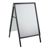 Caballete publicitario A1 Outdoor SOLID-STOP 32 mm | En inglete  | negro 