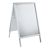 Caballete publicitario A1 Outdoor SOLID-STOP 32 mm | En inglete  | plata 