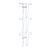 Portafolletos de pared JACKSON de alambre, A4, plata, compartimentos 3