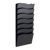 Portafolletos de pared A4 vertical, acero PTXG negro  | 7 compartimientos 