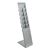 Expositor folletos PLANAR, 6x A4 plata 