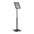 Expositor informativo PREMIUM altura regulable A4 con marco abatible negro 