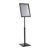 Expositor informativo PREMIUM altura regulable A3 con marco abatible negro 