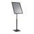 Expositor informativo PREMIUM altura regulable A2 con marco abatible negro 