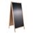 Caballete publicitario WOOD-STOP Lite XL, 64 x 136 cm aspecto de madera clara 