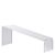 Expositor puente, metacrilato, transparente, inclinado 225 x 45-90 x 70 mm