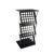Mostrador portafolletos plegable KANSAS 6x A4 o 3x A3 negro  | KANSAS 
