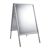 Caballete publicitario A1 SOLID-STOP Pro, 32 mm, esquinas en inglete, junta plata 