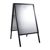 Caballete publicitario A1 SOLID-STOP Pro, 32 mm, esquinas en inglete, junta negro 