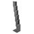 Expositor folletos CONCORD plegable, 5x A4 con bolsa, plata plata 