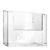 Portafolletos de pared, poliestireno, transparente, Taymar 1 x formato horizontal | A6