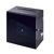 Caja de donaciones con cerradura HQ, metacrilato, transparente|negro 
