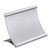 Expositor de mostrador de aluminio 120 x 80 mm  | plata 