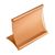 Expositor de mostrador de aluminio 120 x 80 mm  | dorado 